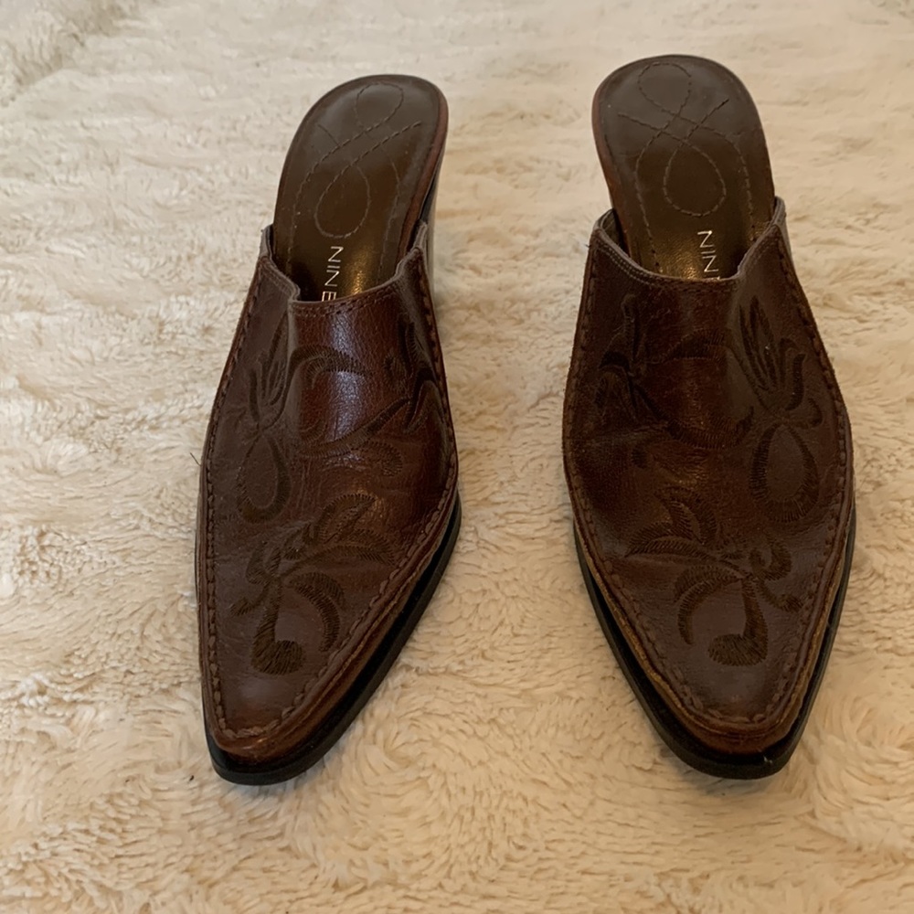 Nine West Western Boot Mule - Picture 2 of 10